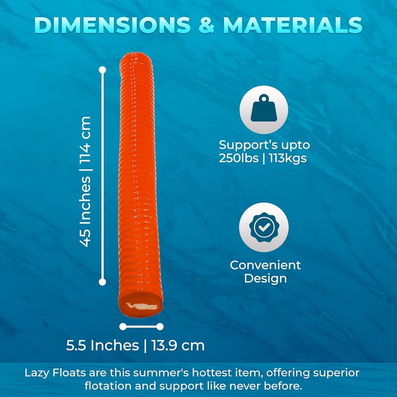 Vos Mega Foam Pool Wavy Noodle, Premium & Big, Super Soft Pool Noodle for Swimming and Floating, Pool Floats, Lake Floats - 1 Pack - Image 2